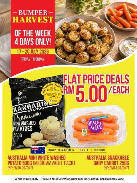 Australia Mini White Washed Potato 500g