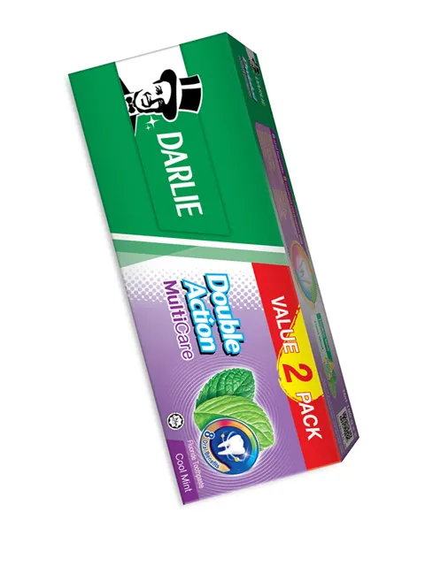 Darlie Double Action Multicare Toothpaste 180gx2