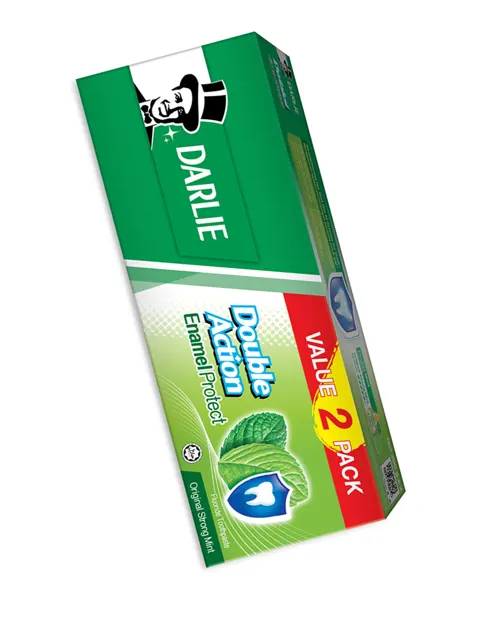Darlie Double Action Toothpaste Strong Mint 200gx2