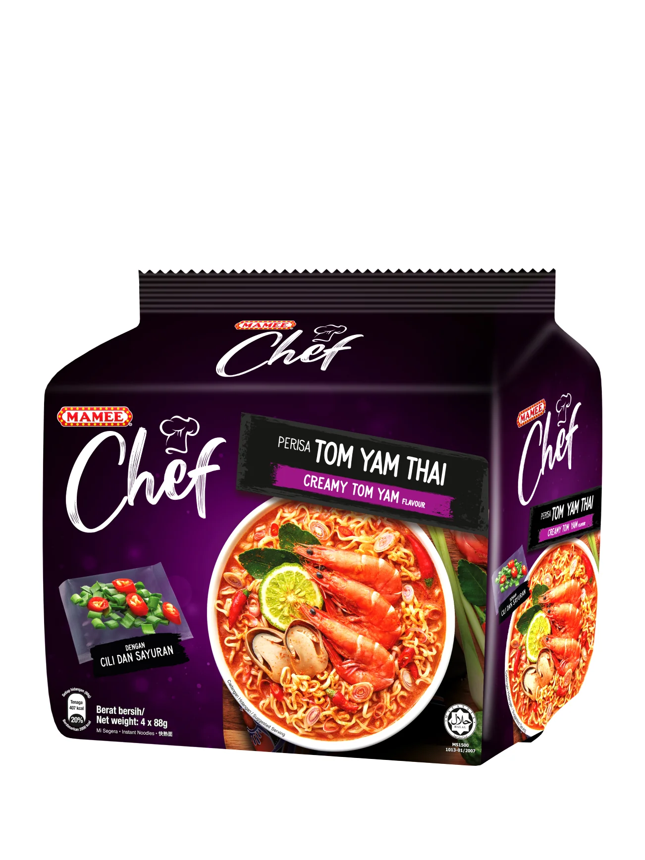 Mamee Chef Creamy Tom Yam 4×82g