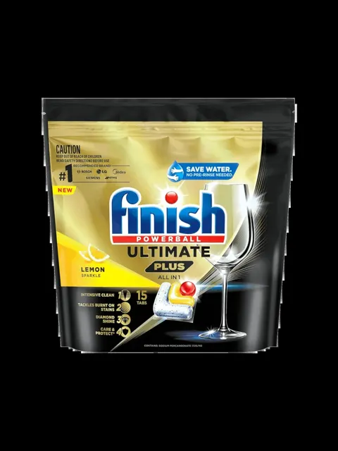 Finish Ultimate Plus Lemon Sparkle 18 Tabs