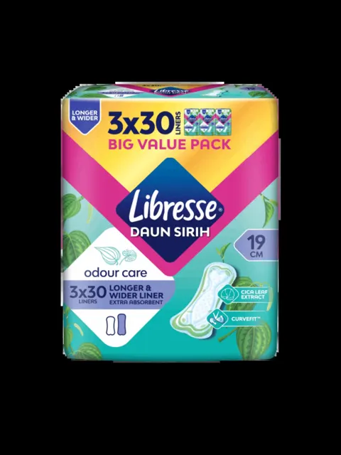 Libresse Daun Sirih O/care Lw Liner 3×30s