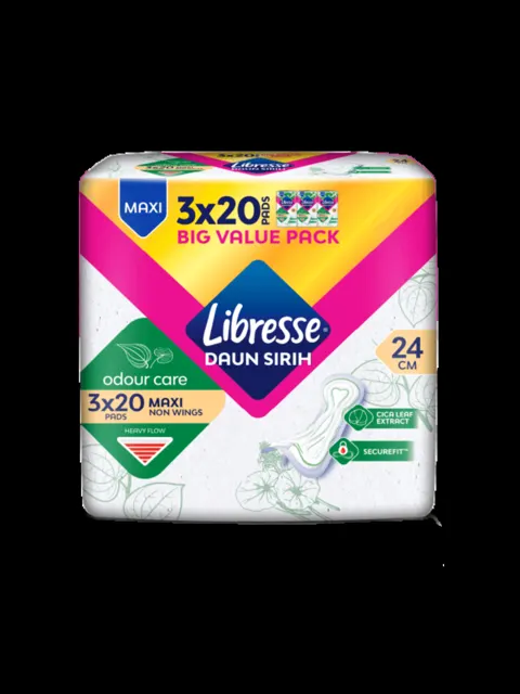 Libresse Daun Sirih O/care Maxi Nw 24cm 3×20s