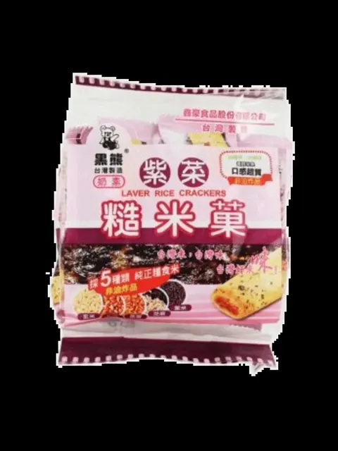 Black Bear Laver Rice Natural Crackers 160g