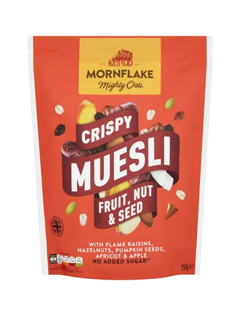 Mornflake Crispy Muesli Fruit&nut 750g
