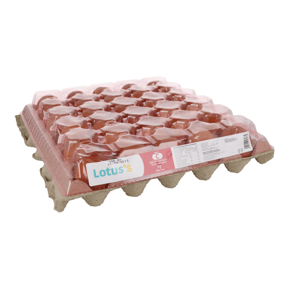 Lotuss Fresh Chicken Eggs Grade C 30S