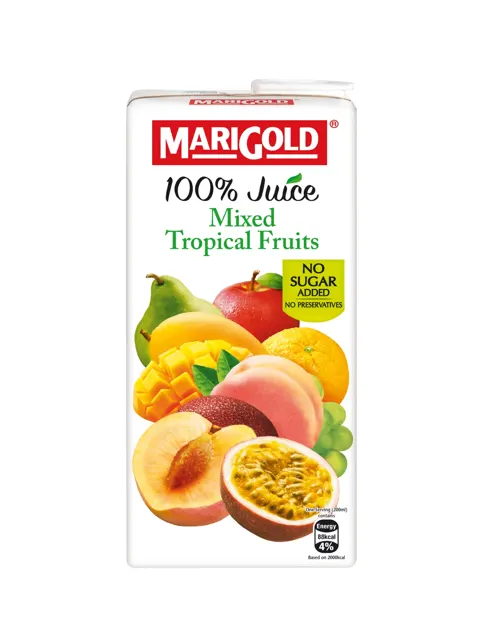 Marigold 100% Juice Tropical Fruit 1L