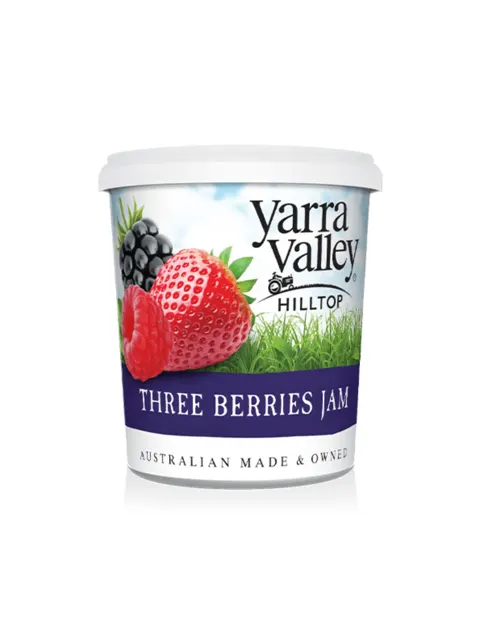 Yarra Valley Three Berries Jam (tub) 475g