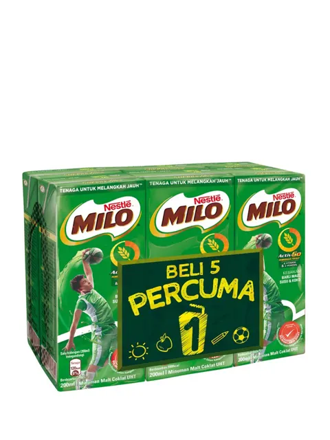 Milo Activ-Go UHT 5+1x200ml