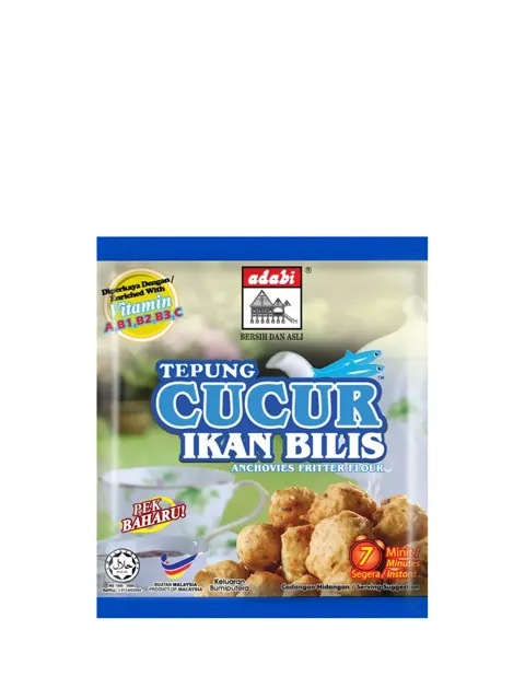 Klfc Tepung Cucur Ikan Bilis, Cucur Udang 200g