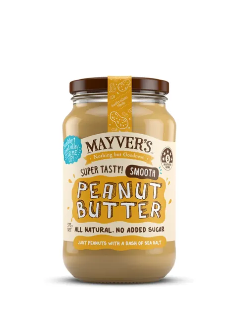Mayvers Peanut Butter Smooth 375g