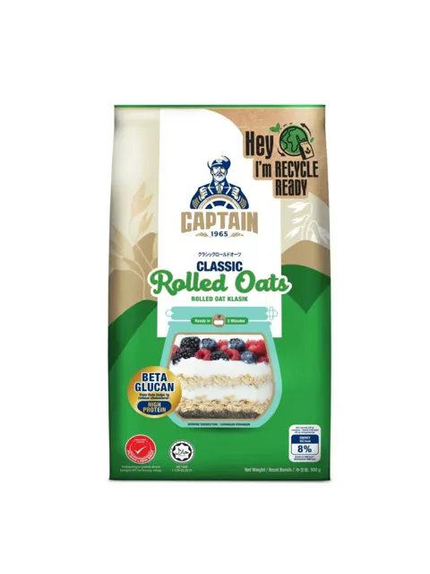 Captain Oat Rolled Oats 800g