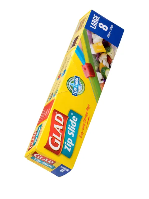 Glad Zip Slide Storage Bag L 8S