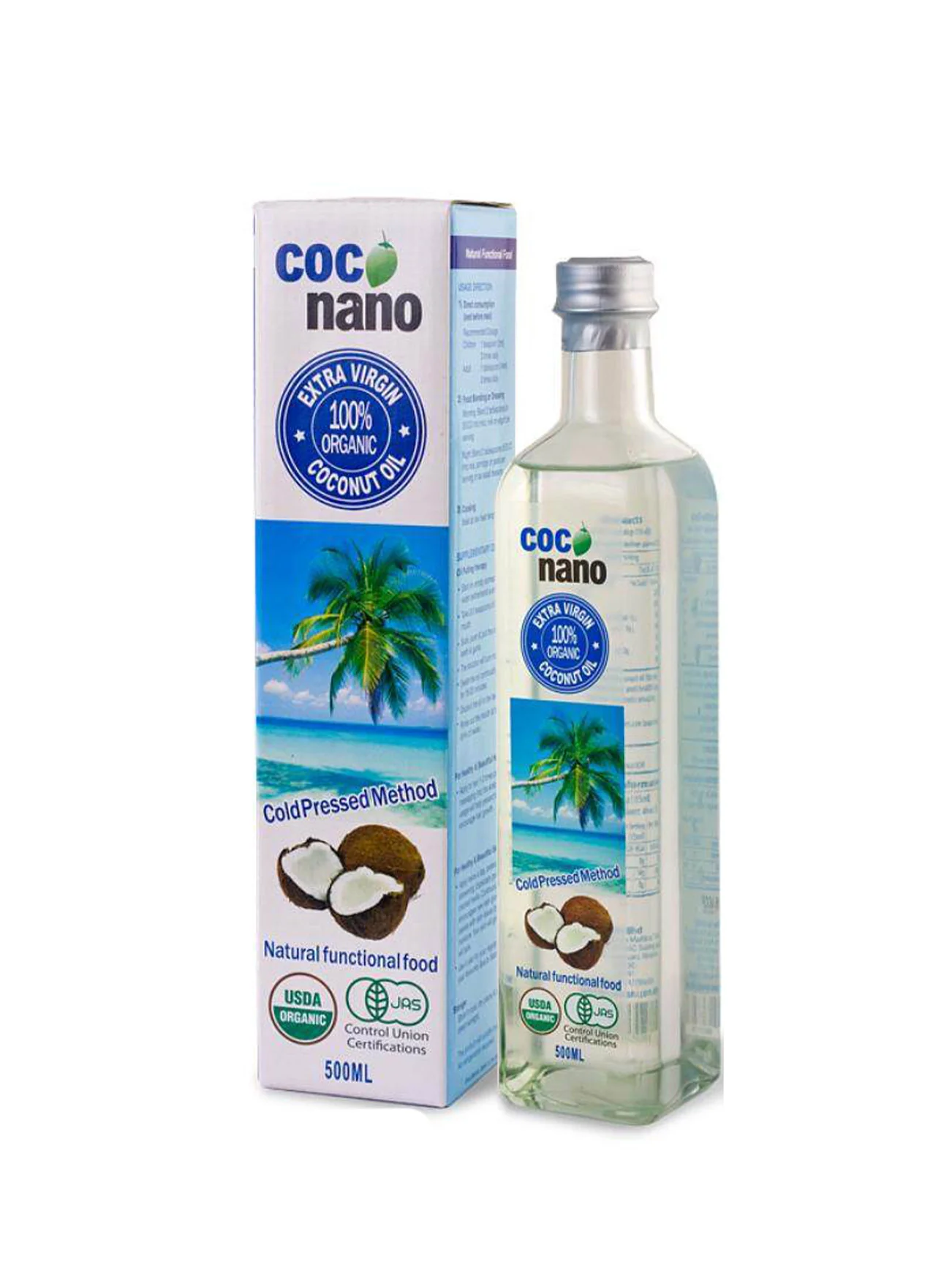 Coconano Organic Extra Virgin Coconut Oil 500ml