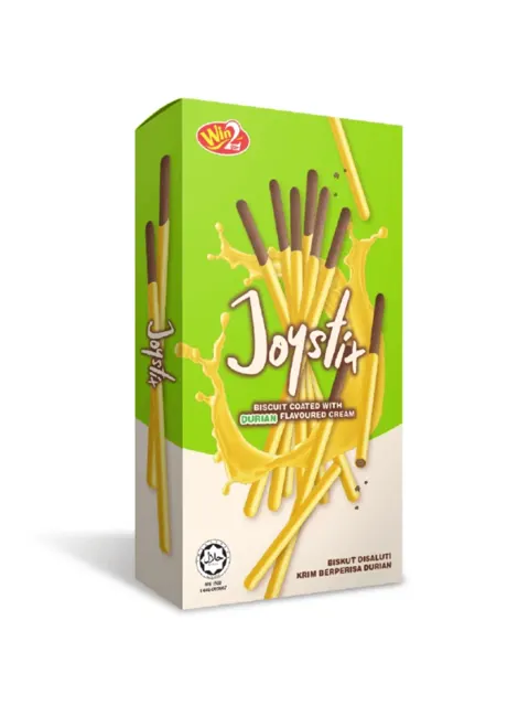 Joystix Biscuit Coated Durian Flavoured Cream 40g