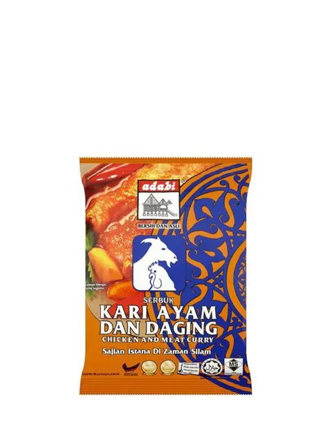 Adabi Serbuk Kari Ayam & Daging 24g